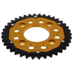 Kettenrad Dual 38Z Teilung 420 gold ZF Innendurchmesser 058 Lochkreis 090 passend für: Honda ANF, MSX, AFS
