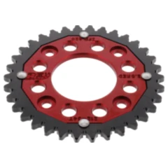 Kettenrad Dual 34Z Teilung 420 rot ZF Innendurchmesser 058 Lochkreis 090