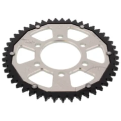 Kettenrad Dual 47Z Teilung 428 silber ZF Innendurchmesser 068 Lochkreis 090 passend für: Honda CB