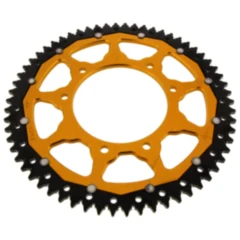 Kettenrad Dual 62Z Teilung 428 gold ZF Innendurchmesser 105 Lochkreis 125 passend für: F. B Mondial SMX, HPS, Flat Track