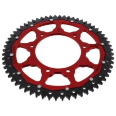 Kettenrad Dual 62Z Teilung 428 rot ZF Innendurchmesser 105 Lochkreis 125 passend für: F. B Mondial SMX, HPS, Flat Track