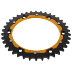 Kettenrad Dual 38Z Teilung 520 gold ZF Innendurchmesser 136 Lochkreis 156 passend für: Husqvarna TE, WR, SM, CR