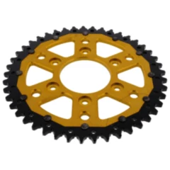 Kettenrad Dual 45Z Teilung 525 gold ZF Innendurchmesser 073 Lochkreis 103 passend für: Ducati Multistrada, Desert X, Desert X Rally
