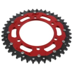 ZF Dual Kettenrad 43Z 525 rot - Innendurchmesser 110mm, Lochkreis 130