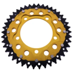 Kettenrad Dual 42Z Teilung 525 gold ZF Innendurchmesser 100 Lochkreis 120 passend für: Aprilia RSV4, Tuono