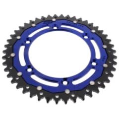 Kettenrad Dual 46Z Teilung 520 blau ZF Innendurchmesser 130 Lochkreis 150 passend für: Fantic XEF, XX, XXF