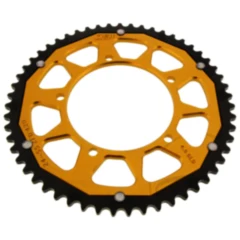 Kettenrad Dual 55Z Teilung 420 gold ZF Innendurchmesser 105 Lochkreis 120 passend für: KSR - Moto TR