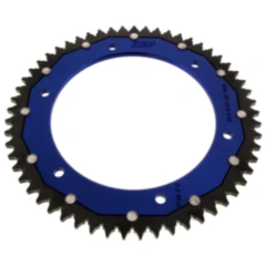 Kettenrad Dual 57Z Teilung 428 blau für ZF