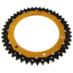 Kettenrad Dual 46Z Teilung 530 gold ZF Innendurchmesser 155 Lochkreis 176 passend für: Triumph Speed Triple, Sprint, Daytona