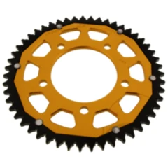 Kettenrad Dual 51Z Teilung 428 gold ZF Innendurchmesser 087 Lochkreis 110 passend für: Kreidler Dice, Enduro, Supermoto
