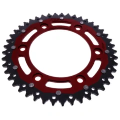 Kettenrad Dual 45Z Teilung 520 rot ZF Innendurchmesser 125 Lochkreis 150 passend für: Honda XR