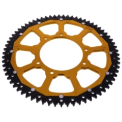 Kettenrad Dual 69Z Teilung 428 gold ZF Innendurchmesser 105 Lochkreis 125 passend für: F. B Mondial SMX, HPS, Flat Track