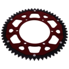 Kettenrad Dual 56Z Teilung 428 rot ZF Innendurchmesser 108 Lochkreis 123 passend für: Aprilia RS, RS4, Tuono