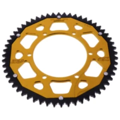 Kettenrad Dual 56Z Teilung 428 gold ZF Innendurchmesser 108 Lochkreis 123 passend für: Aprilia RS, RS4, Tuono