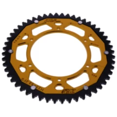 Kettenrad Dual 52Z Teilung 420 gold ZF Innendurchmesser 108 Lochkreis 123 passend für: Derbi GPR, Senda