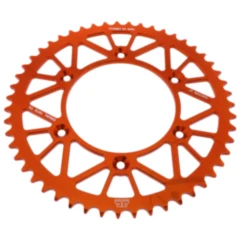 Alu - Kettenrad 51Z Teilung 520 orange JT Innendurchmesser 125 Lochkreis 150 passend für: Husqvarna FE, FC, TE