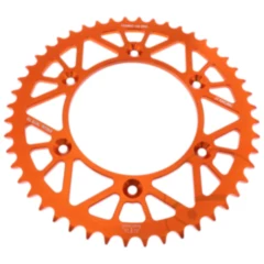 Alu - Kettenrad 48Z Teilung 520 orange JT Innendurchmesser 125 Lochkreis 150 passend für: Husqvarna FE, FC, TE