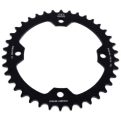 Alu - Kettenrad 38Z Teilung 520 schwarz Innendurchmesser 125 Lochkreis 145 passend für: Yamaha YFM, YFZ