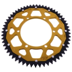 Kettenrad Dual 58Z Teilung 428 gold ZF Innendurchmesser 108 Lochkreis 123 passend für: Aprilia RS, RS4, Tuono