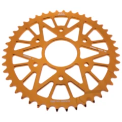 Alu - Kettenrad 44Z Teilung 520 orange Innendurchmesser 063 Lochkreis 110 passend für: Husqvarna Svartpilen, Vitpilen, SM