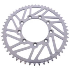 Alu - Kettenrad 52Z Teilung 520 silber Esjot Innendurchmesser 105 Lochkreis 124 passend für: TM Racing EN, MX, SMR