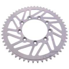 Alu - Kettenrad 53Z Teilung 520 silber Esjot Innendurchmesser 105 Lochkreis 124 passend für: TM Racing EN, MX, SMR