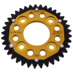 Kettenrad Dual 37Z Teilung 420 gold ZF Innendurchmesser 058 Lochkreis 090 passend für: Honda MSX, Z