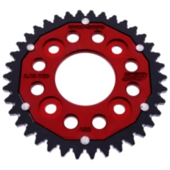 Kettenrad Dual 38Z Teilung 420 rot ZF Innendurchmesser 058 Lochkreis 090 passend für: Honda MSX, Z