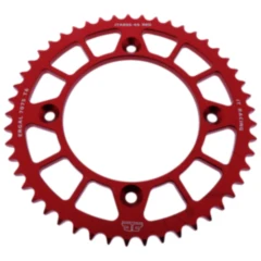 Alu - Kettenrad 49Z Teilung 428 rot JT Innendurchmesser 110 Lochkreis 132 passend für: KTM SX