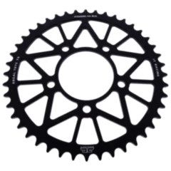 Alu - Kettenrad 44Z Teilung 520 schwarz JT Innendurchmesser 076 Lochkreis 100 passend für: QJMotor SRK