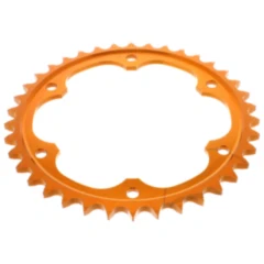 Aluminium Kettenrad 38Z 525 orange für Enduro