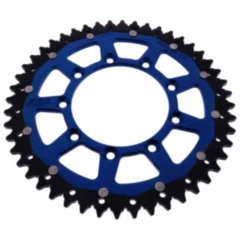 Kettenrad Dual 48Z Teilung 520 blau ZF Innendurchmesser 105 Lochkreis 124 passend für: TM Racing EN, MX