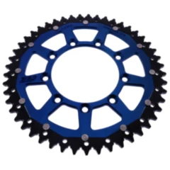 Kettenrad Dual 49Z Teilung 520 blau ZF Innendurchmesser 105 Lochkreis 124 passend für: TM Racing EN, MX