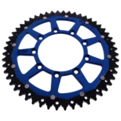 Kettenrad Dual 52Z Teilung 520 blau ZF Innendurchmesser 105 Lochkreis 124 passend für: TM Racing EN, MX