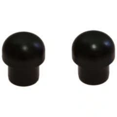 Lenkrohrstopfen für Motorräder schwarz Teflon 2 Stück