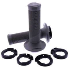 Griffgummi D100 grau 22 / 25 mm für Motorräder