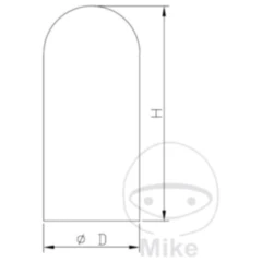 Blase für Federbein Kayaba 40/88MM passend für: Yamaha YZ, Kawasaki KX