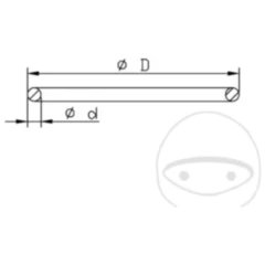 O - Ring 2X41MM Kayaba passend für: Ducati Multistrada, Diavel, Monster