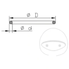 Clip 50 mm für AUSGLEICHSBEH Kayaba passend für: Kawasaki KLX, KX, Honda CRF