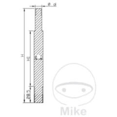 Kolbenstange Kayaba - PISTON ROD KAYABA