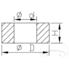 Unterlegscheibe Kolbenstange Kayaba Federbein passend für: CAN - AM DS