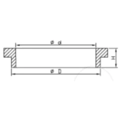 Zylinder Kappe Federbein Kayaba 50/16 mm passend für: Honda CRF, Kawasaki KX