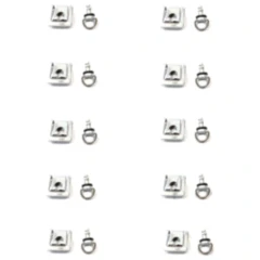 Schnellverschluss für Verkleidungen JMP 14 mm silber