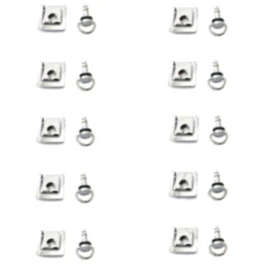 Schnellverschluss Verkleidung 17 mm silber JMP