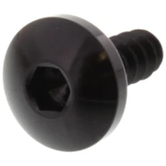 Schraube selbstschneidend 6 mm x 16 mm Aluminium schwarz