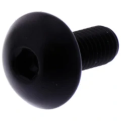 Linsenschraube M5X0.8 mm 12 mm schwarz Alu