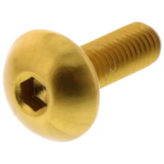 Linsenschraube JMP M5X0.8 mm 16 mm Aluminium gold