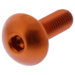 Linsenschraube JMP Bolt M5X0.8 mm 16 mm Alu orange