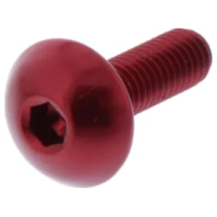 Linsenschraube JMP Bolt M5X0.8 mm 16 mm Alu rot