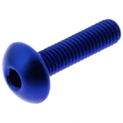 Linsenschraube JMP M5X0.8MM 20MM Aluminium blau